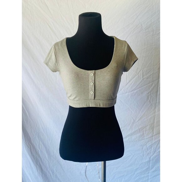 Alo Yoga Blissful Henley Bra Top - Picture 3 of 11